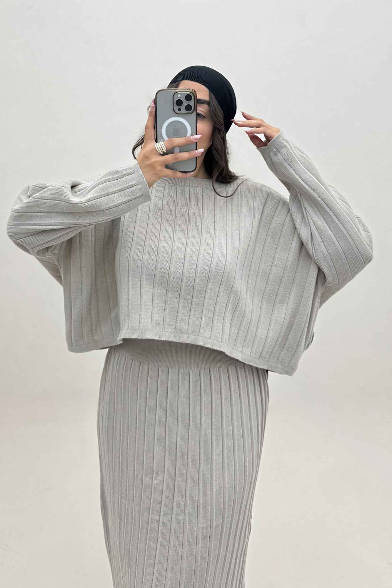 ست رویه و دامن بافت 