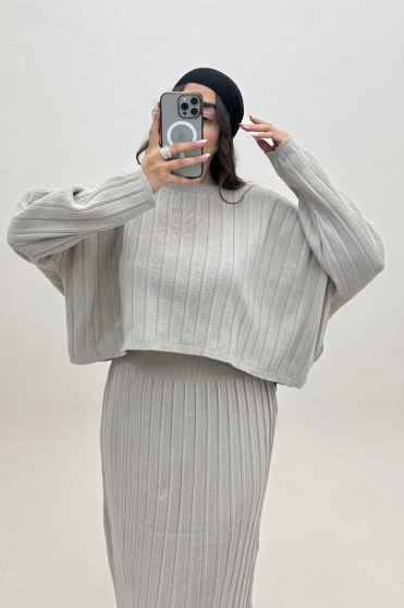 ست رویه و دامن بافت 