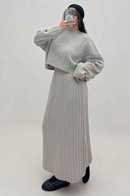 ست رویه و دامن بافت 