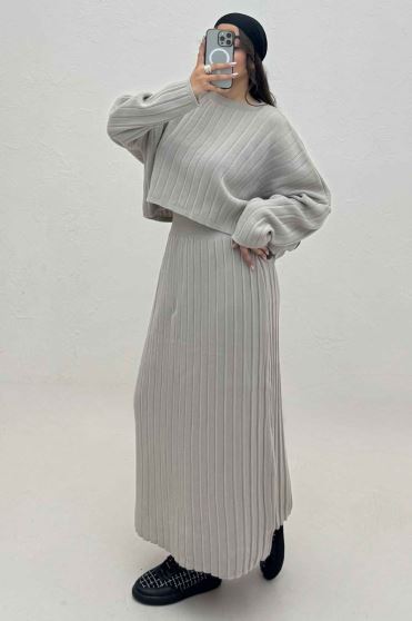 ست رویه و دامن بافت 