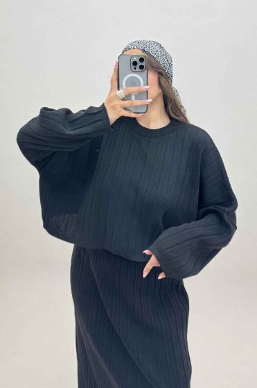 ست رویه و دامن بافت 