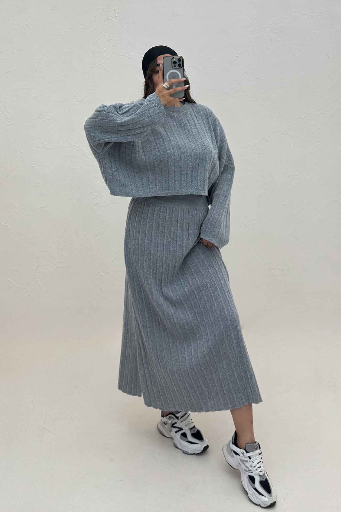 ست رویه و دامن بافت 