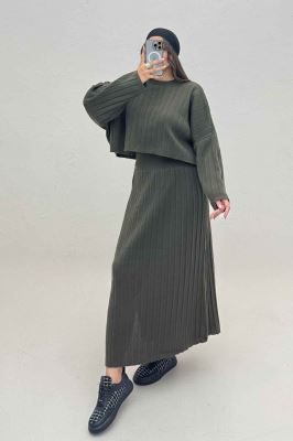 ست رویه و دامن بافت 