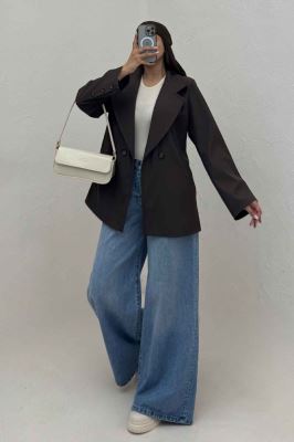 کت سانتانا یقه انگلیسی دودکمه