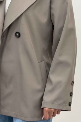 کت سانتانا یقه انگلیسی دودکمه