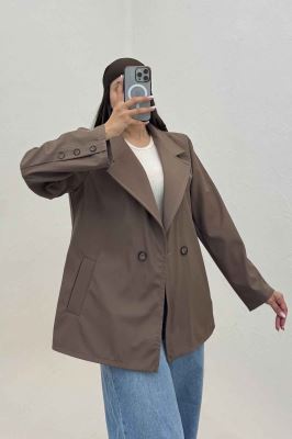 کت سانتانا یقه انگلیسی دودکمه