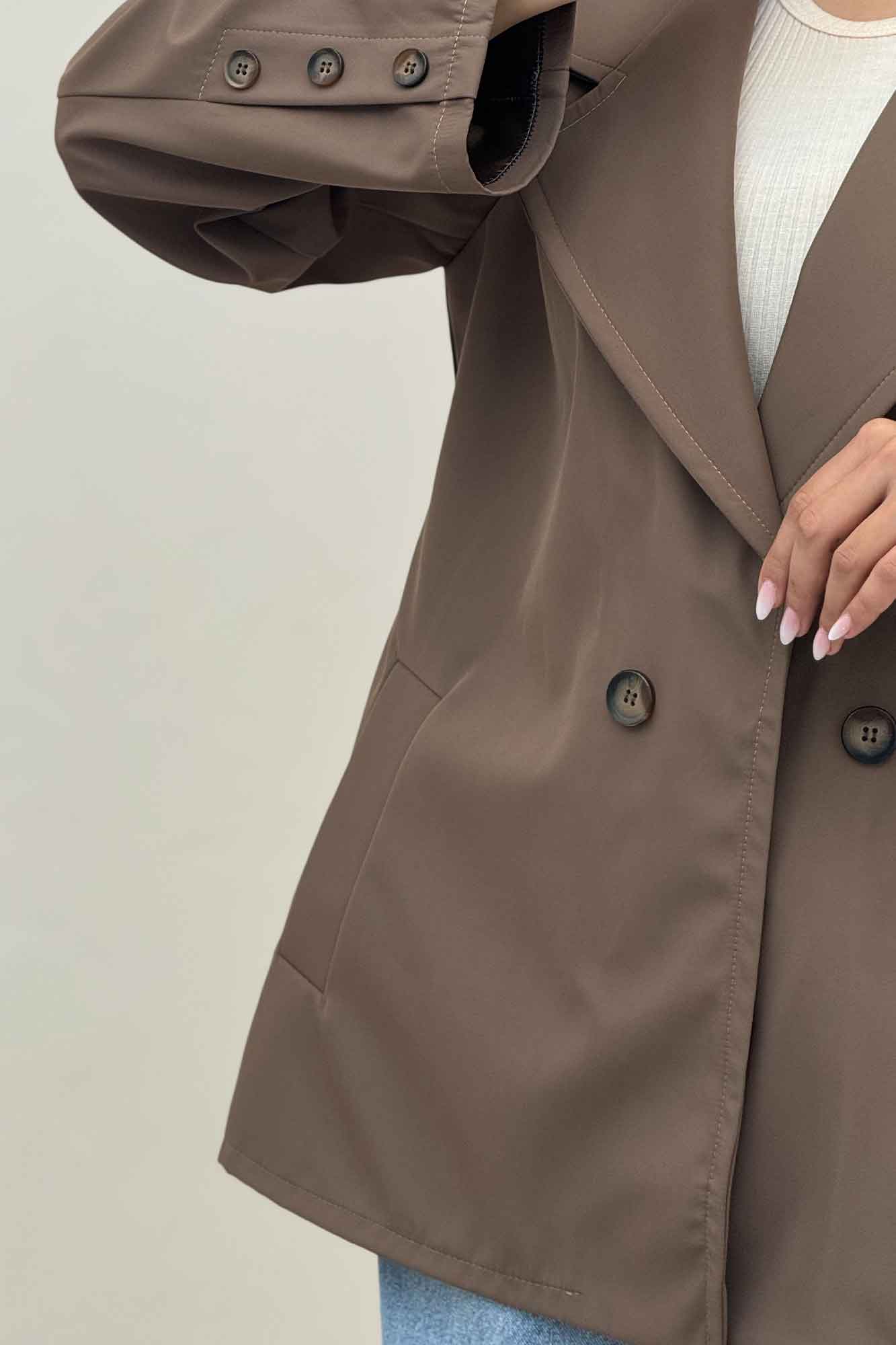 کت سانتانا یقه انگلیسی دودکمه