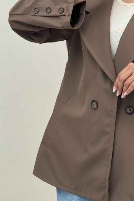 کت سانتانا یقه انگلیسی دودکمه