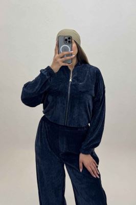 ست سویشرت و شلوار مخمل اویشو