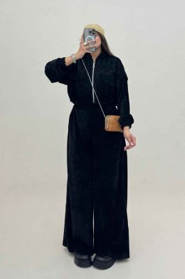 ست سویشرت و شلوار مخمل اویشو