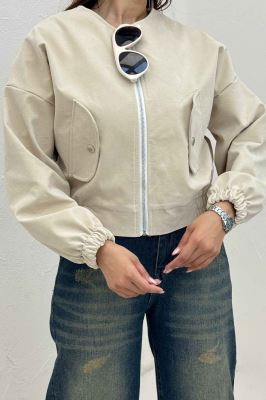 بامبر جیر پشت چرم آستردار