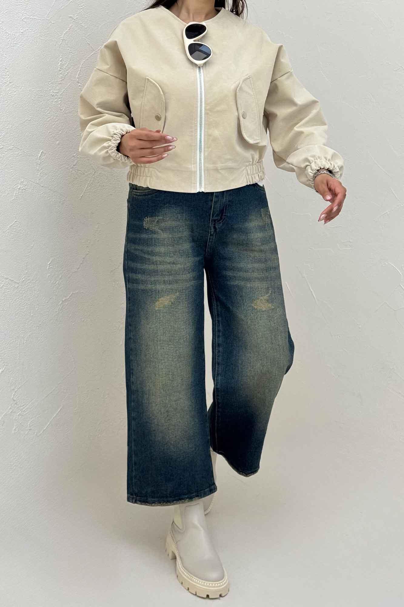 بامبر جیر پشت چرم آستردار