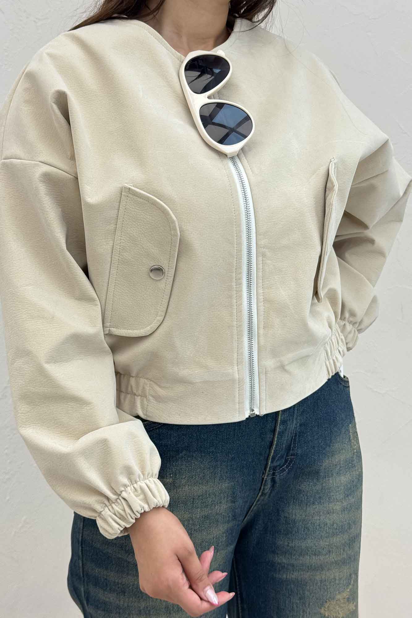 بامبر جیر پشت چرم آستردار