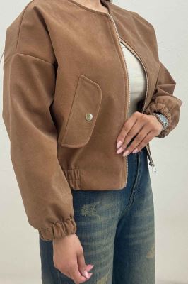 بامبر جیر پشت چرم آستردار