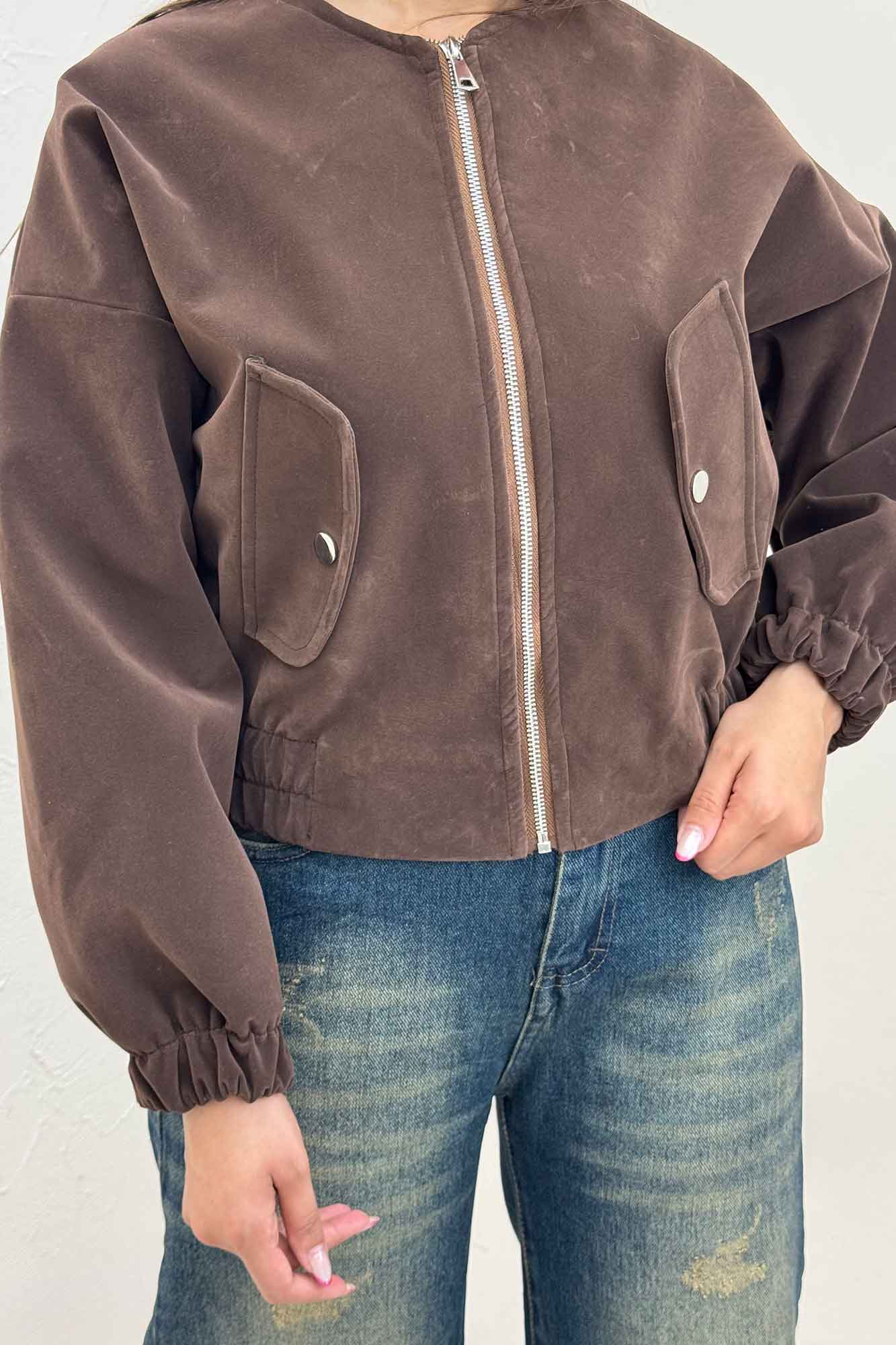 بامبر جیر پشت چرم آستردار