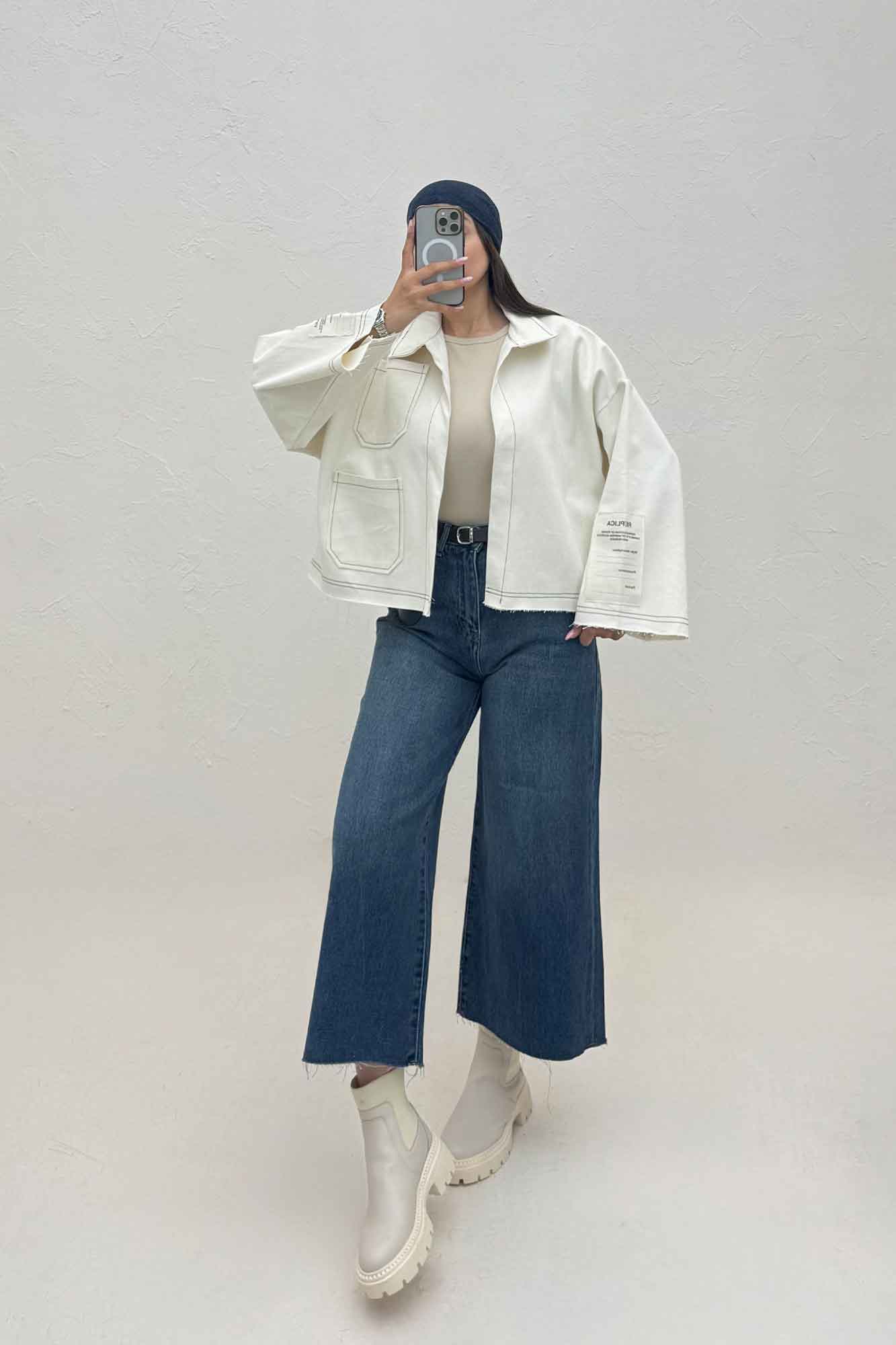 کت جین آستین مارک 