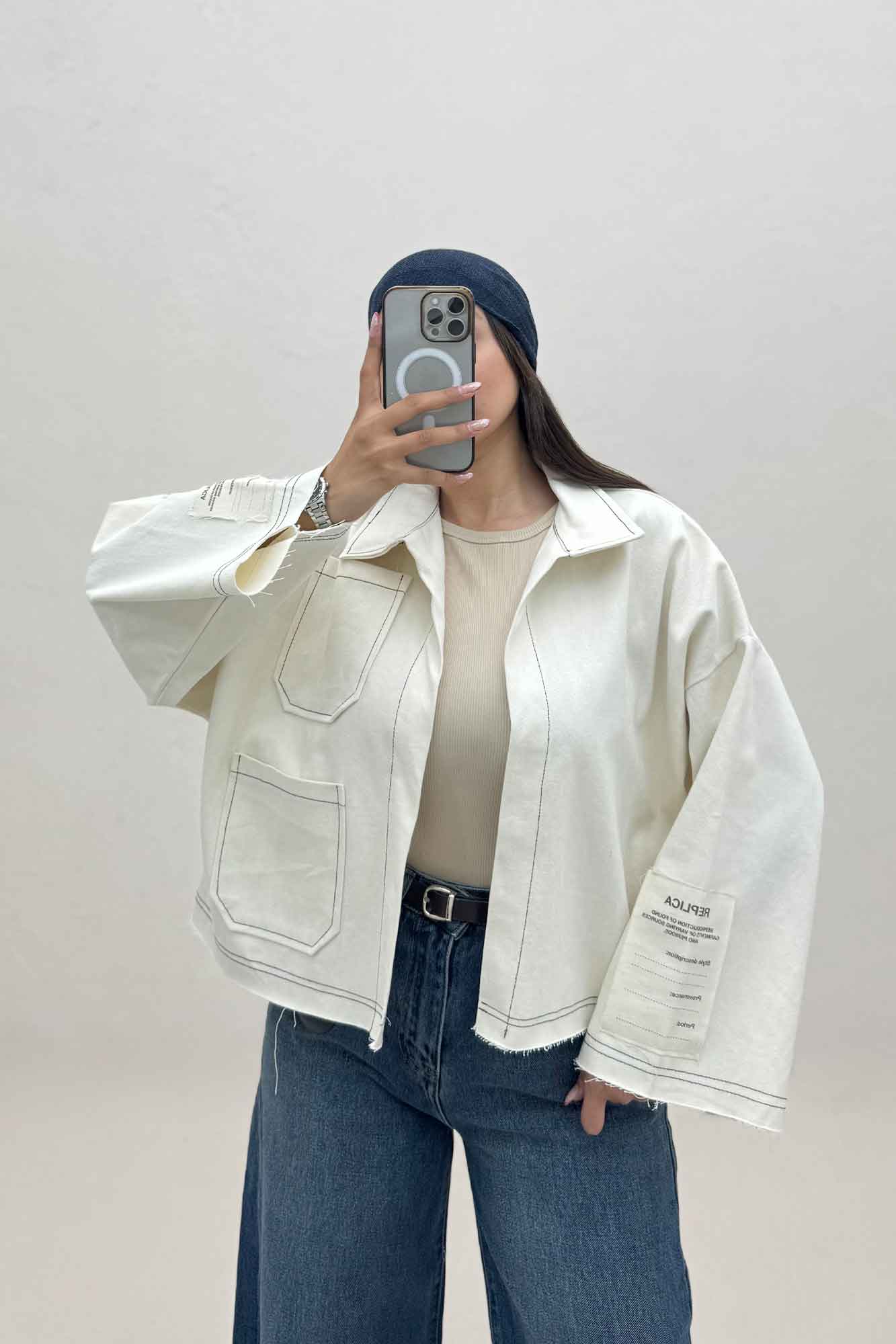 کت جین آستین مارک 