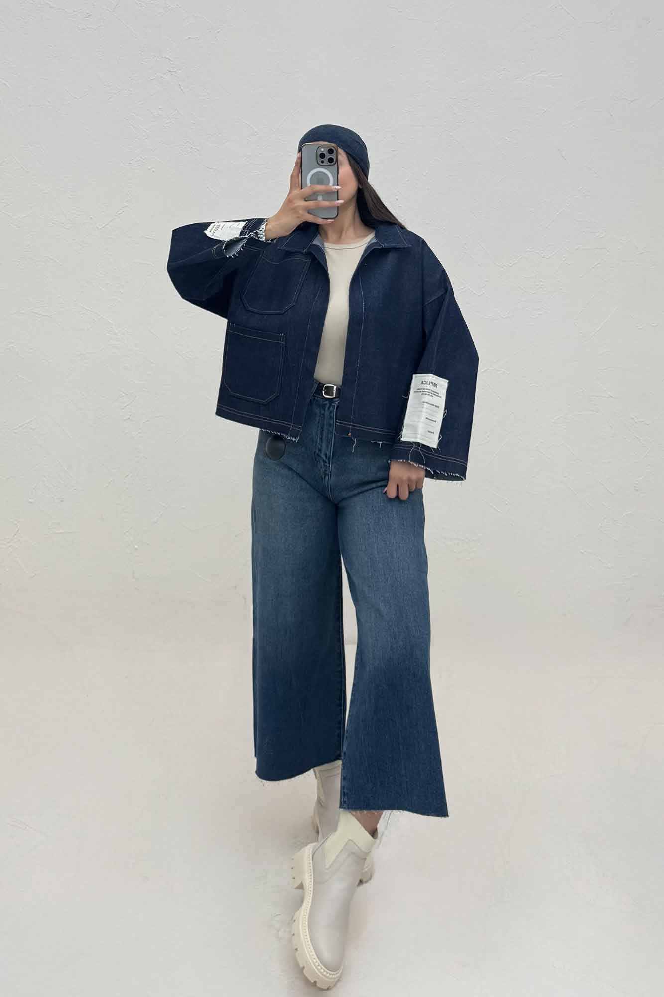 کت جین آستین مارک 