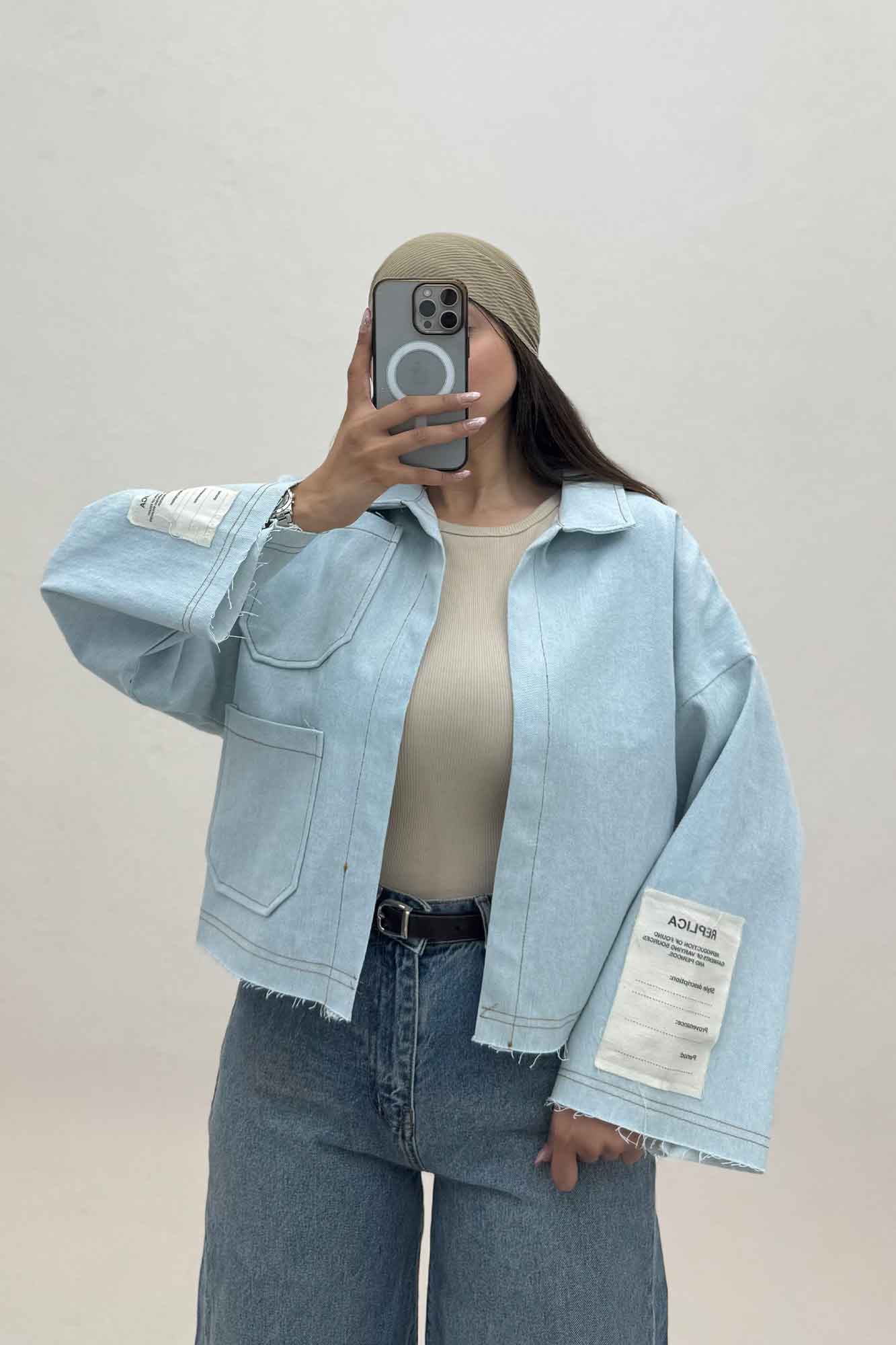 کت جین آستین مارک 