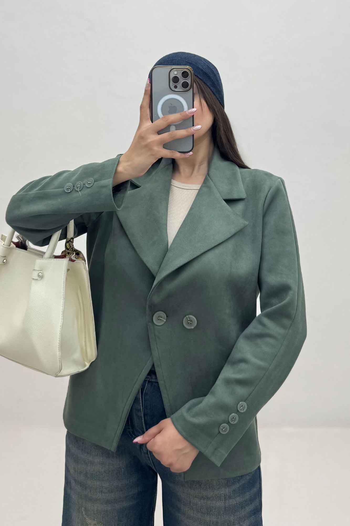 کت سوییت دو دکمه پایین هفتی