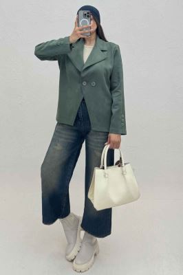 کت سوییت دو دکمه پایین هفتی