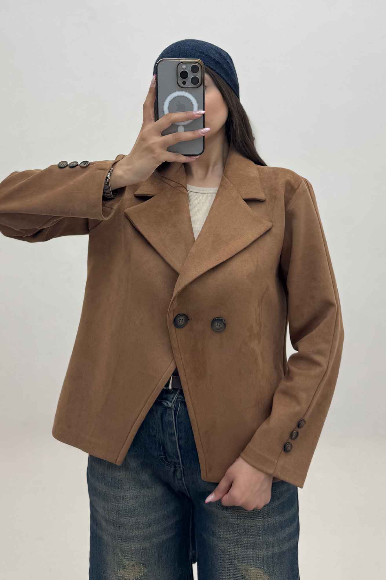 کت سوییت دو دکمه پایین هفتی