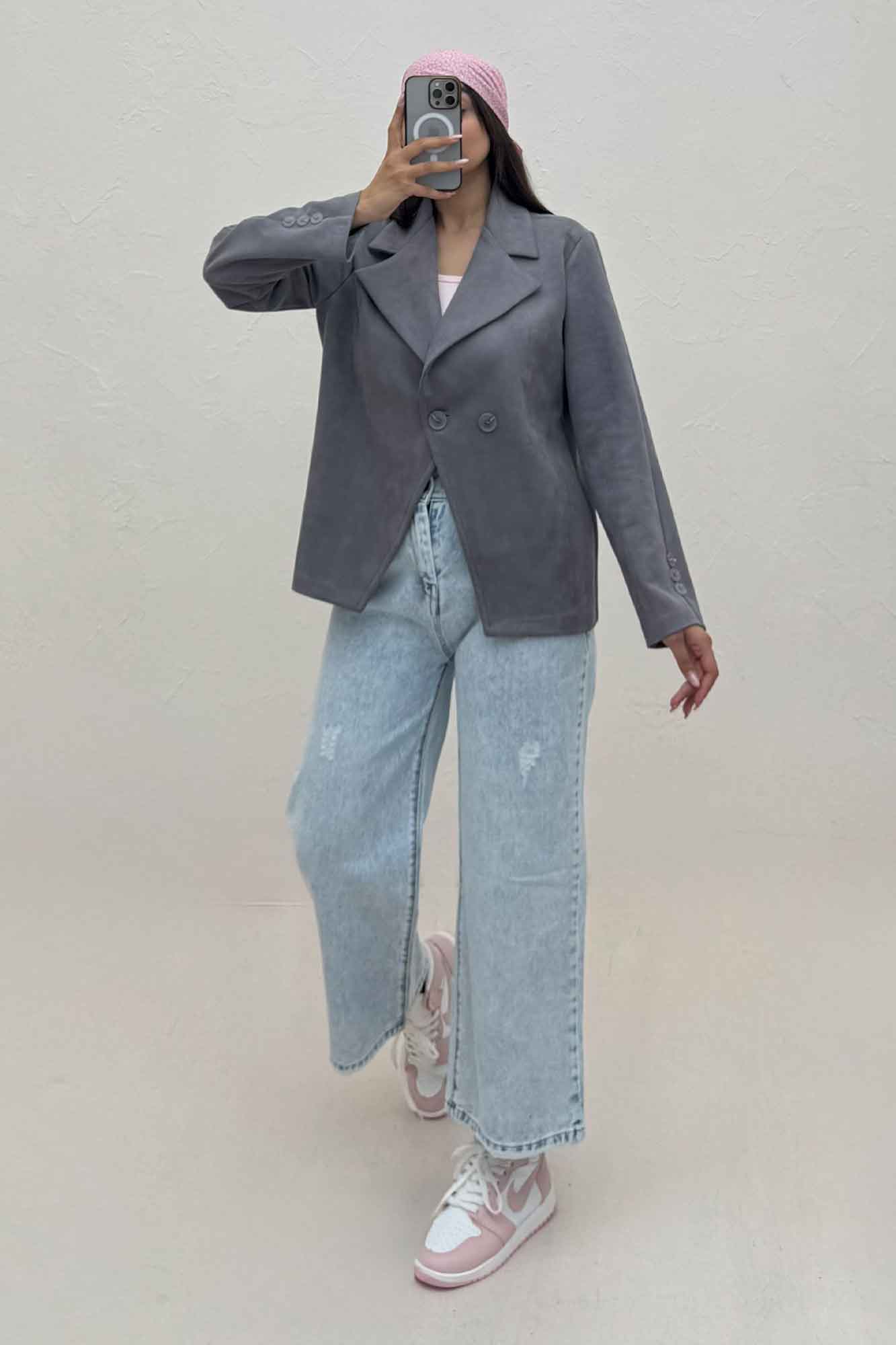 کت سوییت دو دکمه پایین هفتی