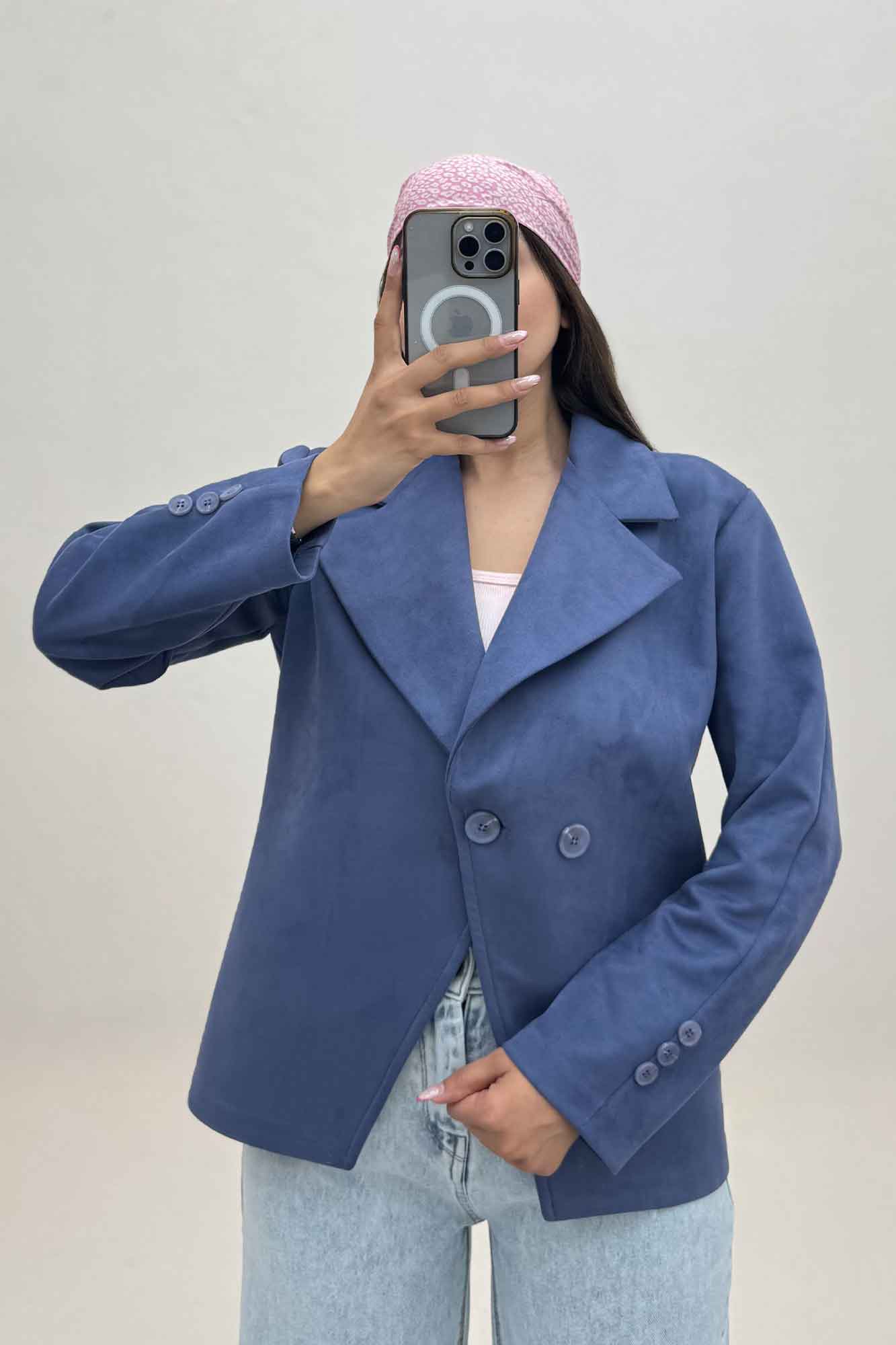 کت سوییت دو دکمه پایین هفتی