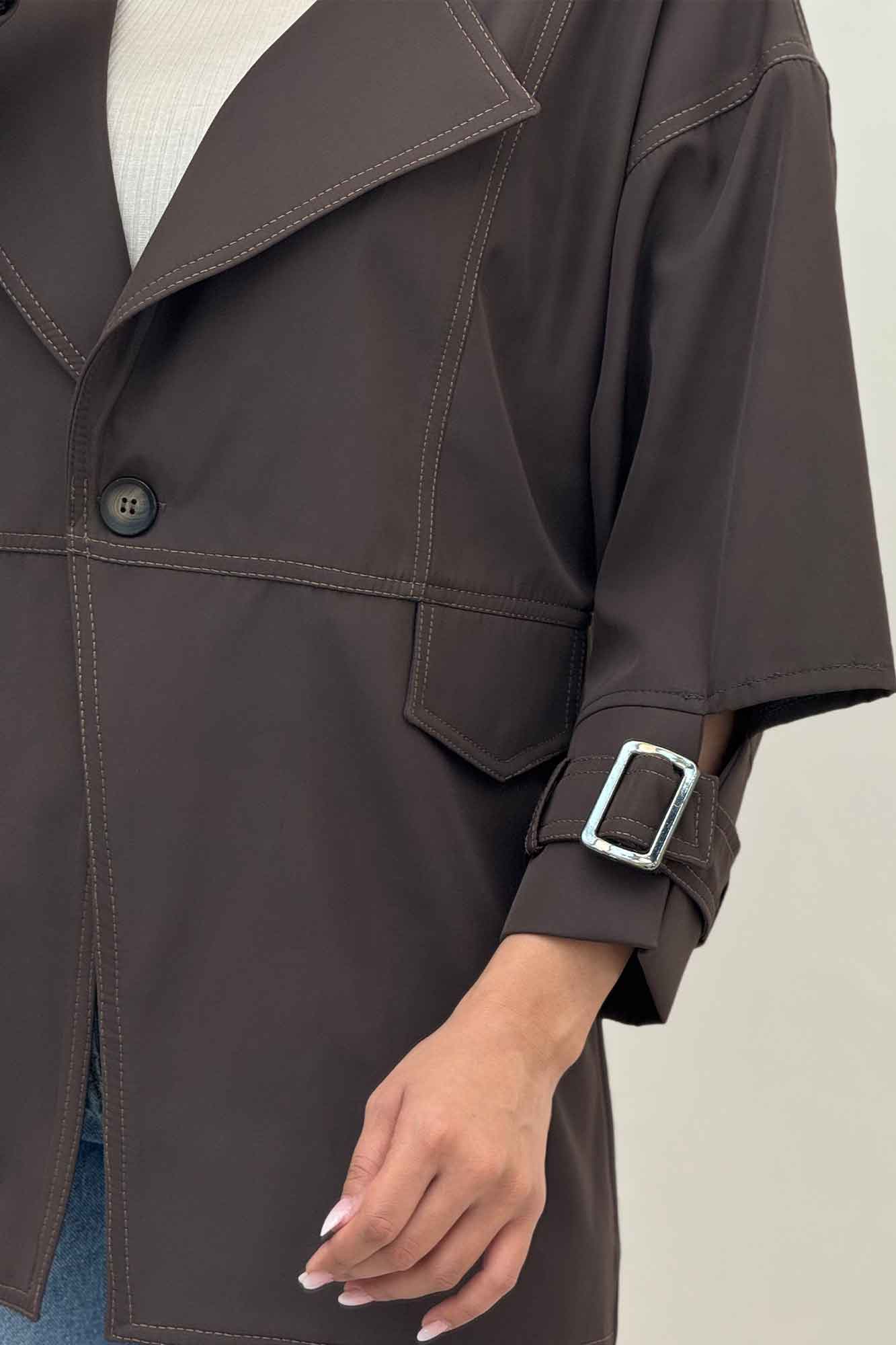 بارانی تک دکمه سانتانا کامیشا