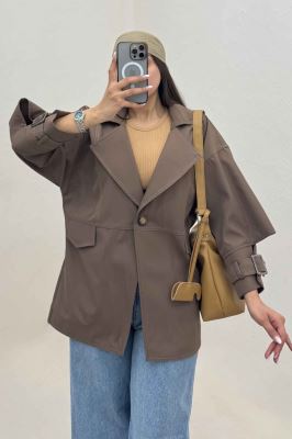 بارانی تک دکمه سانتانا کامیشا