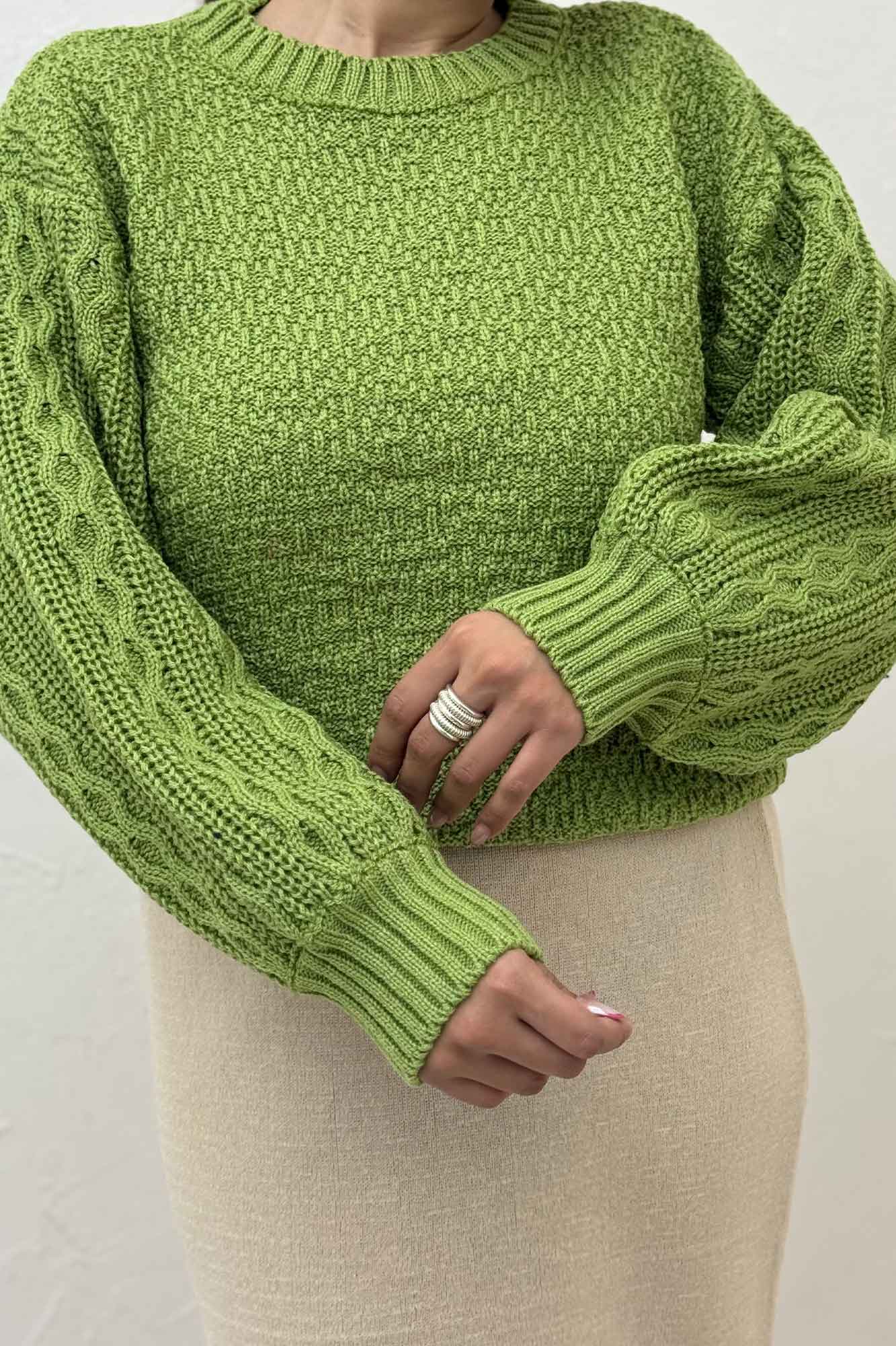 دورس بافت آستین پفکی مراکشی