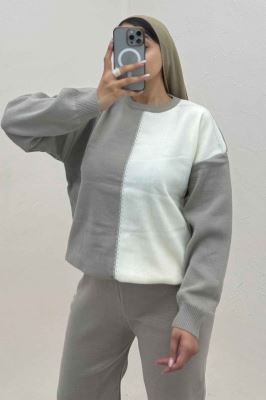 ست دورس و شلوار بافت کوکی 