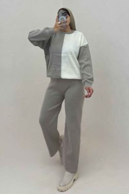 ست دورس و شلوار بافت کوکی 