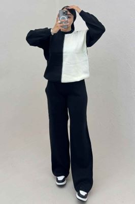 ست دورس و شلوار بافت کوکی 