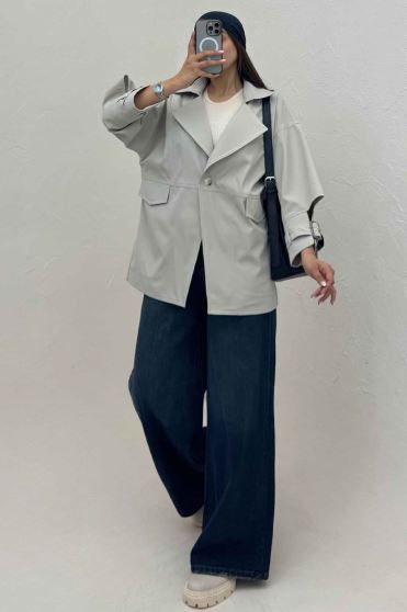 بارانی تک دکمه سانتانا کامیشا