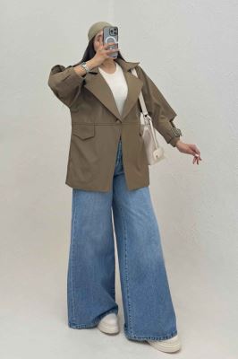 بارانی تک دکمه سانتانا کامیشا