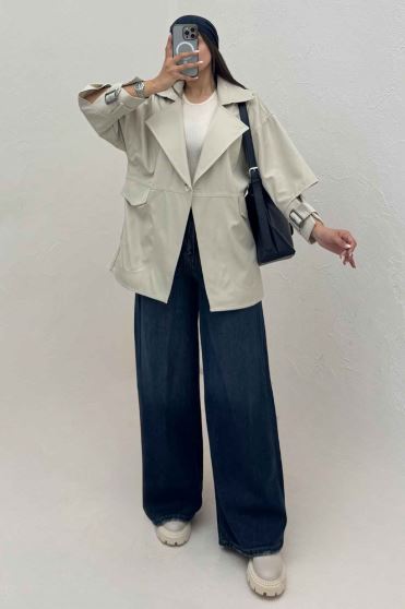 بارانی تک دکمه سانتانا کامیشا