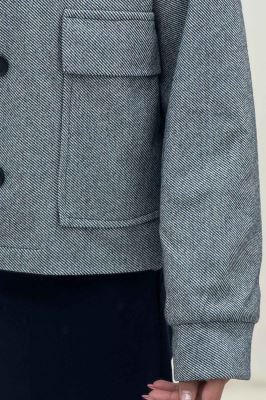 کت فوتر کجراه آستردار دو جیب ASHLEY