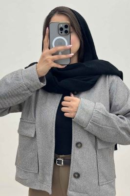 کت فوتر کجراه آستردار دو جیب ASHLEY