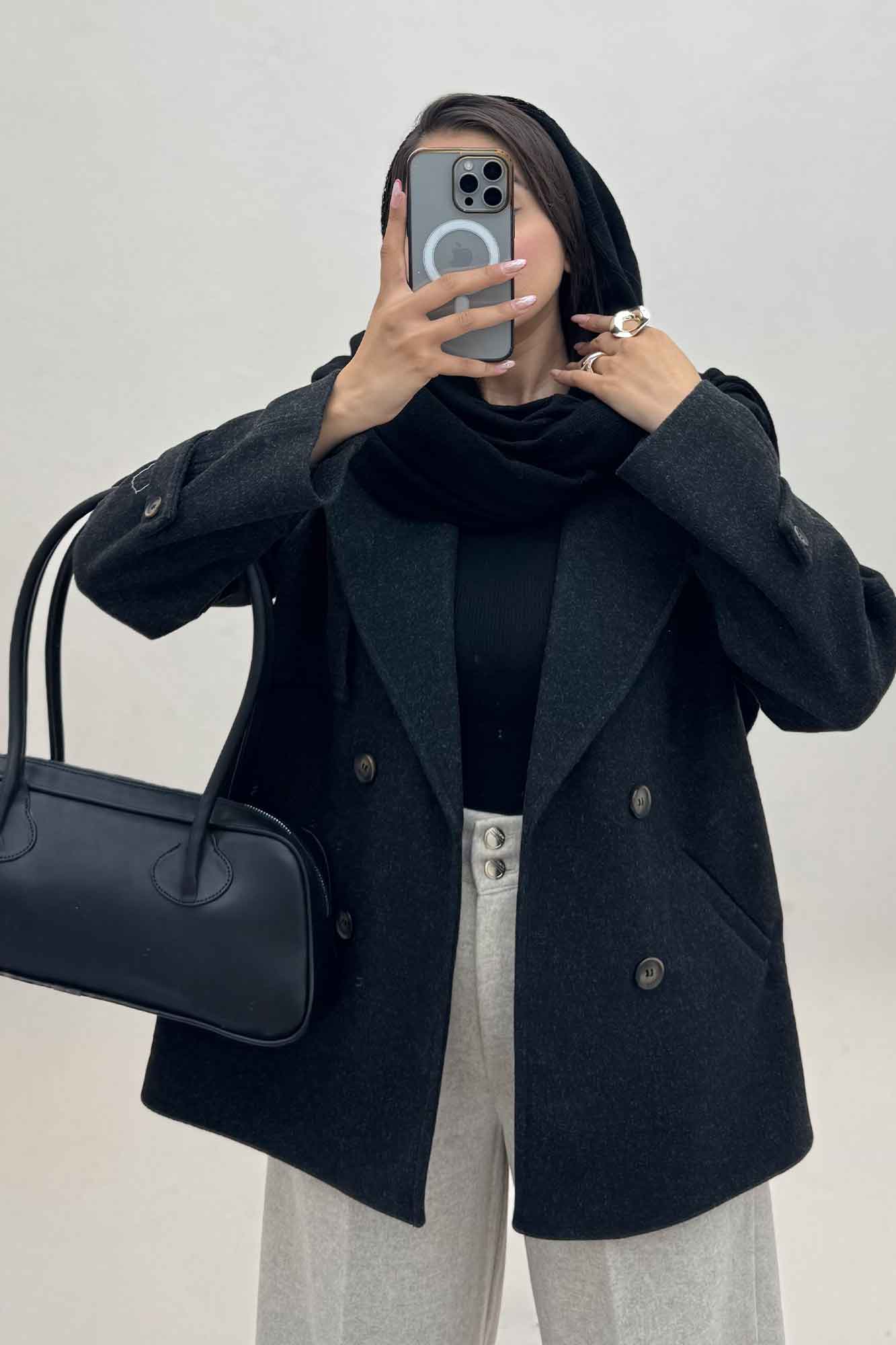 کت فوتر دو جیب خطی کاژین