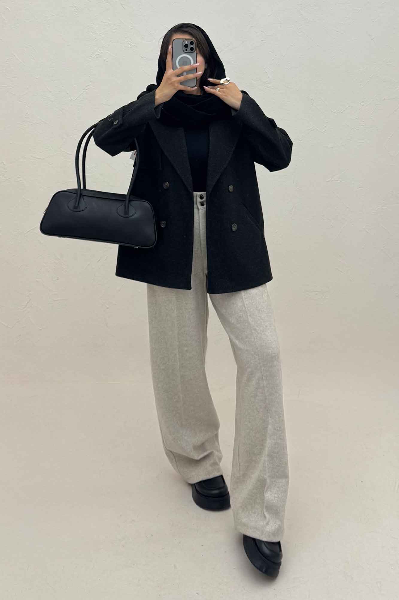 کت فوتر دو جیب خطی کاژین