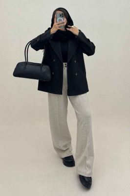 کت فوتر دو جیب خطی کاژین