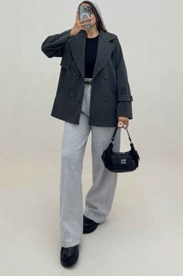 کت فوتر دو جیب خطی کاژین