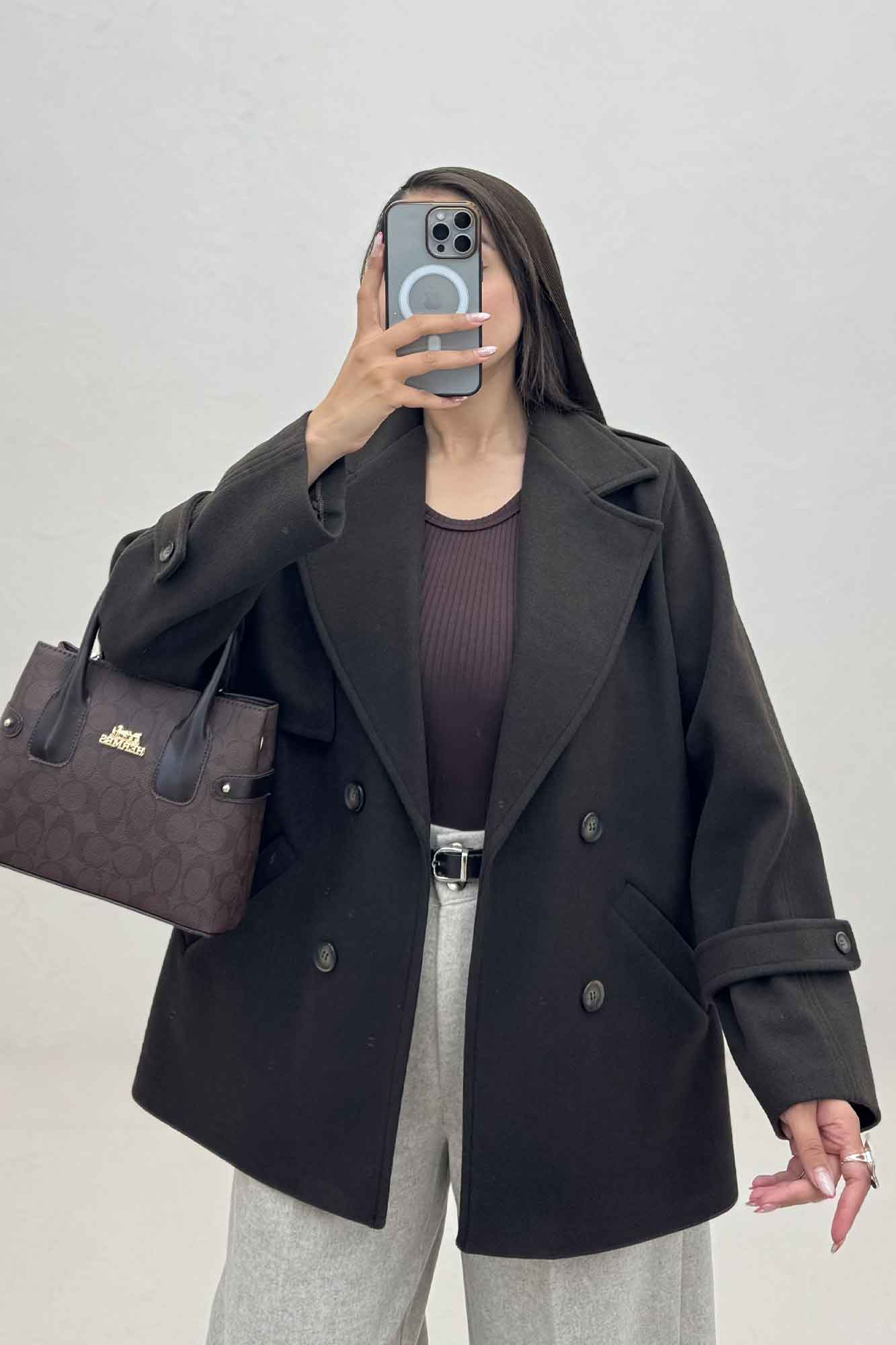 کت فوتر دو جیب خطی کاژین