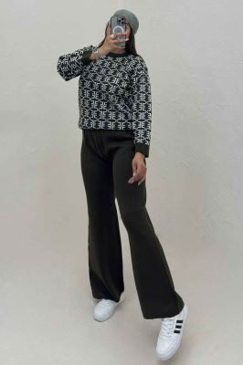 ست دورس و شلوار بافت گراناوا