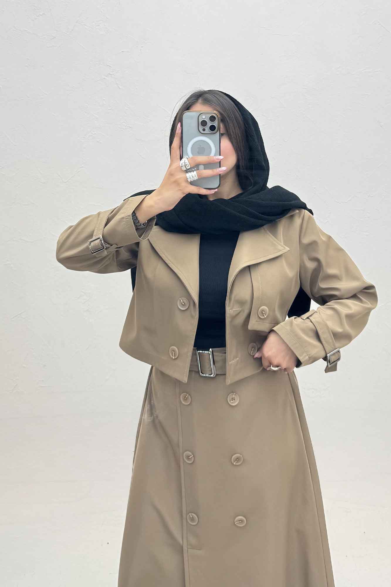 ست کراپ کت و دامن سانتانا نوینا