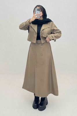 ست کراپ کت و دامن سانتانا نوینا