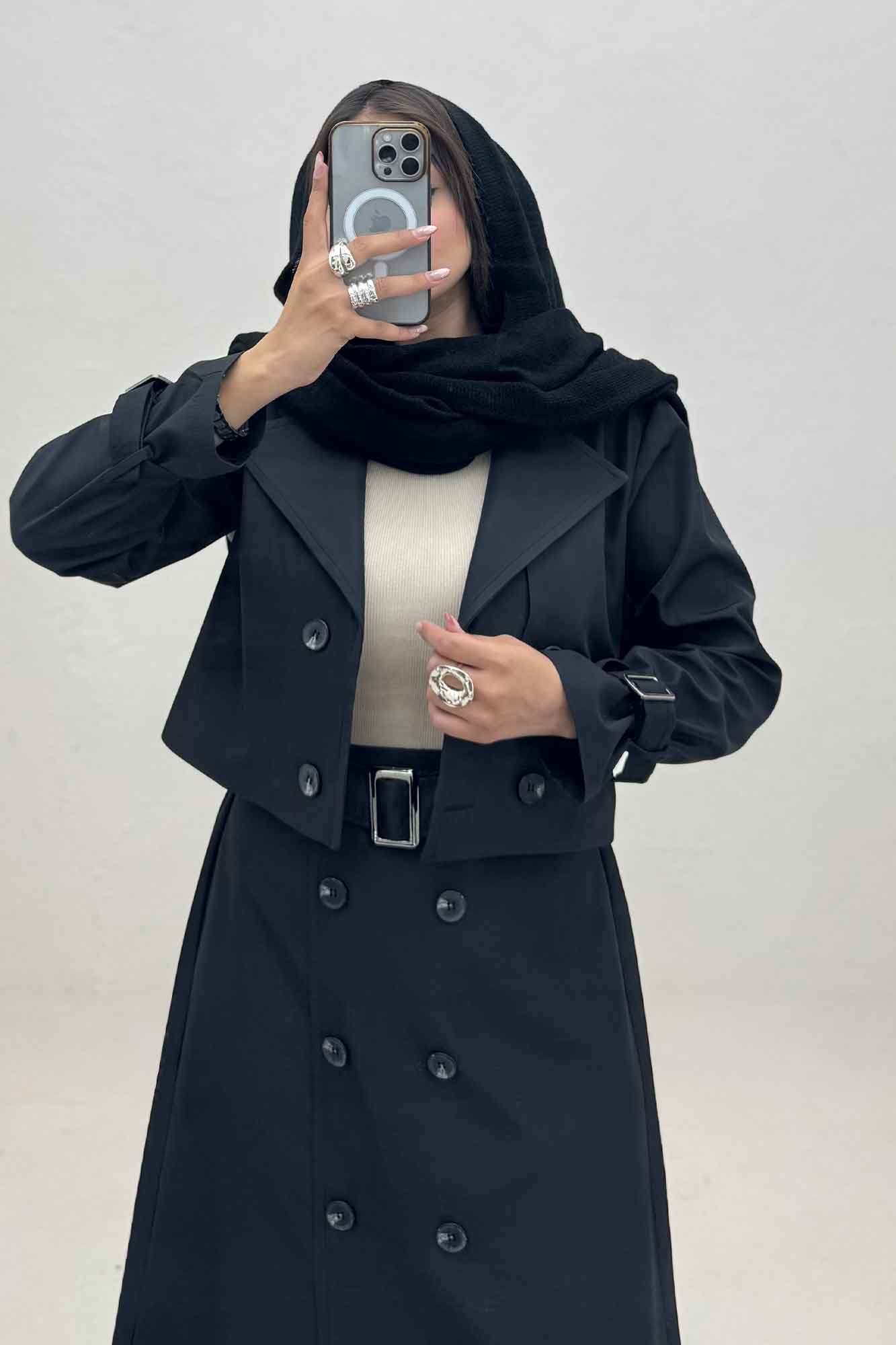 ست کراپ کت و دامن سانتانا نوینا