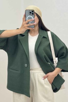 کت کتان راین آستین سه رب 