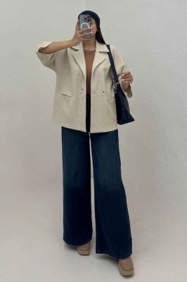 کت کتان راین آستین سه رب 